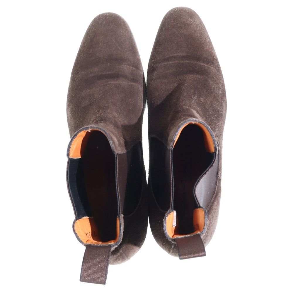 Santoni(サントーニ) スエード レザー チェルシーブーツ チャコール