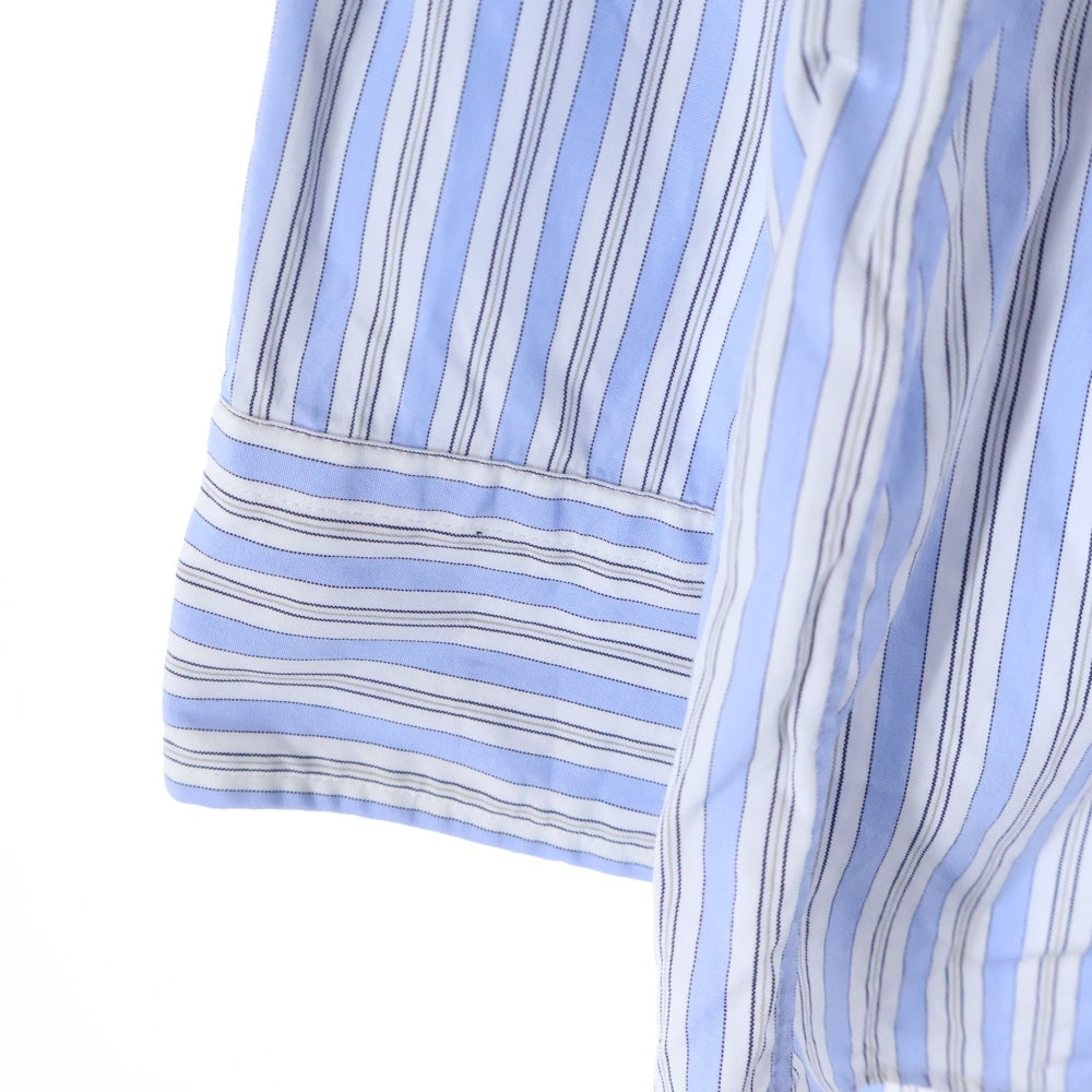 PLAY COMME des GARCONS(プレイコムデギャルソン) Striped L/S Shirt ハートパッチ ストライプ 長袖シャツ ブルー AZ-B020