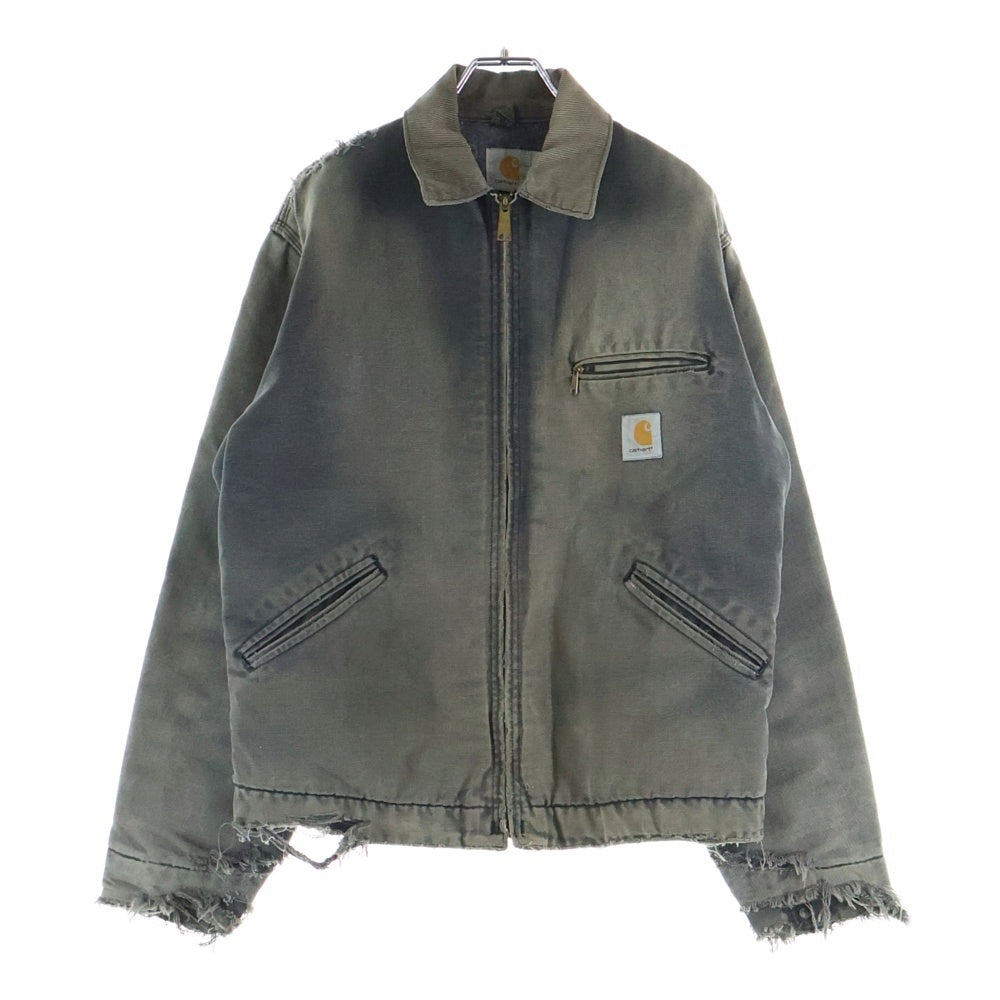 CARHARTT(カーハート) VINTAGE DETROIT JACKET ヴィンテージ ダック地 ダメージ デトロイトジャケット ブラック