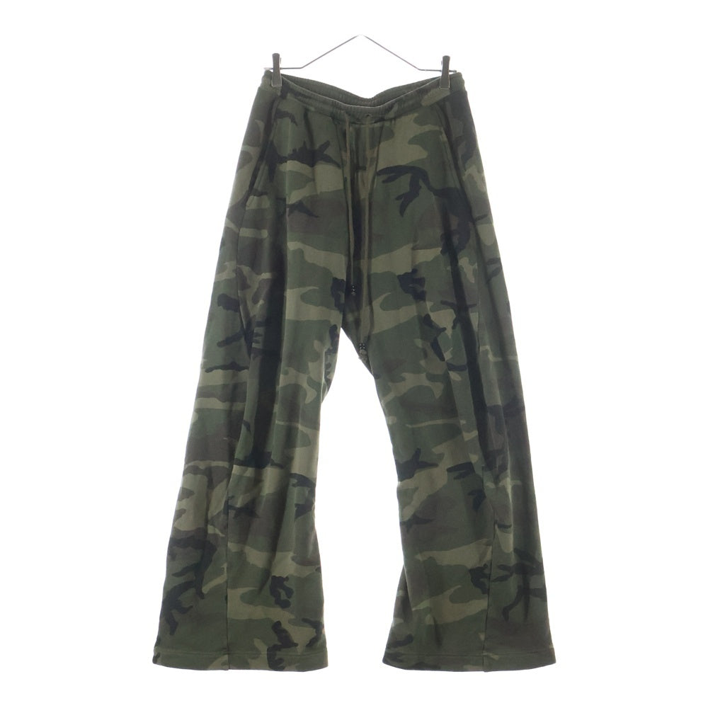 NVRFRGT(ネバーフォーゲット) 25SS 3D TWISTED LOUNGE WIDE PANTS ラウンジワイド スウェットパンツ カモフラ カーキ NF251P13