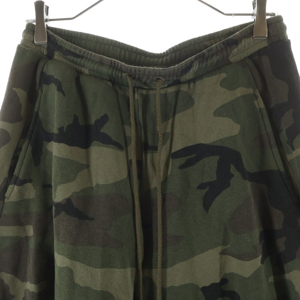 NVRFRGT(ネバーフォーゲット) 25SS 3D TWISTED LOUNGE WIDE PANTS ラウンジワイド スウェットパンツ カモフラ カーキ NF251P13