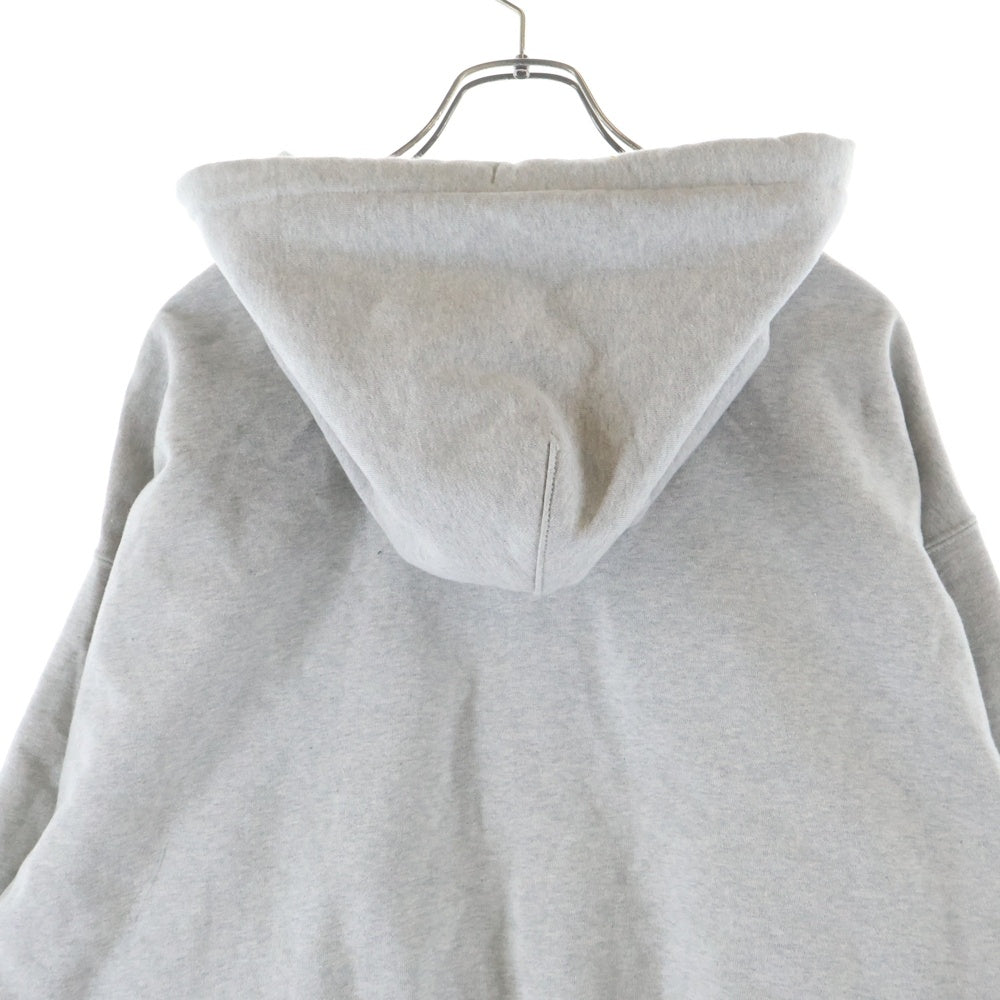 NIKE(ナイキ) ×STUSSY Fleece Zip Hoodie ロゴ刺繍 ジップアップ スウェットパーカー フーディー グレー FJ9181-050