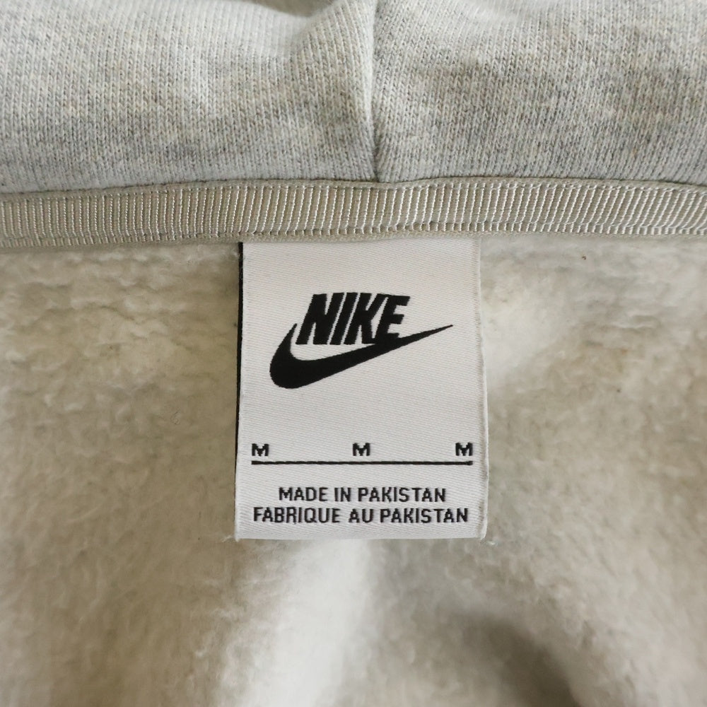 NIKE(ナイキ) ×STUSSY Fleece Zip Hoodie ロゴ刺繍 ジップアップ スウェットパーカー フーディー グレー FJ9181-050