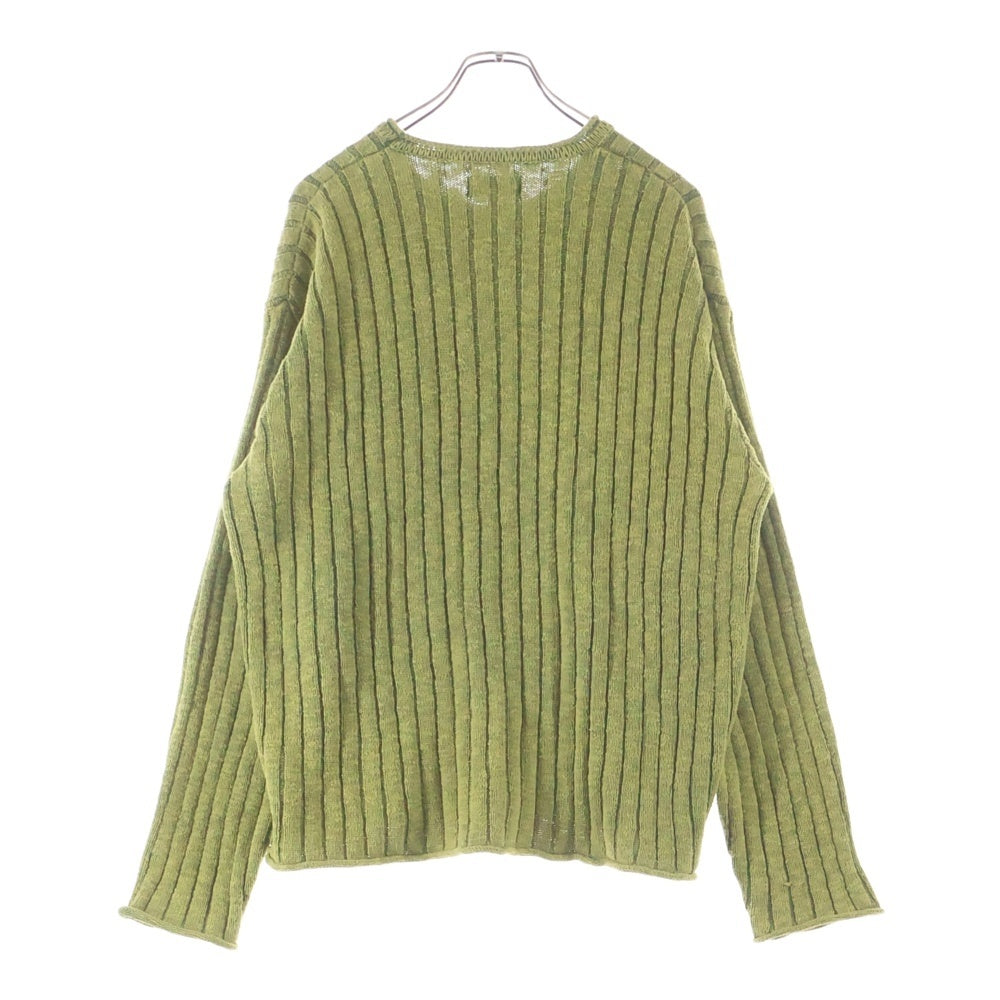 STUSSY(ステューシー) Slub Rib Crew Neck スラブリブ クルーネックニットセーター グリーン 117252