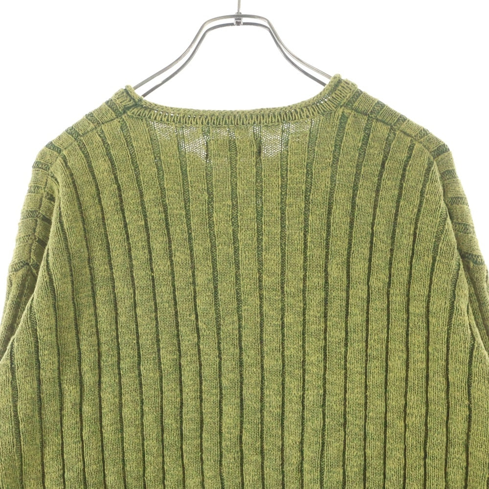 STUSSY(ステューシー) Slub Rib Crew Neck スラブリブ クルーネックニットセーター グリーン 117252