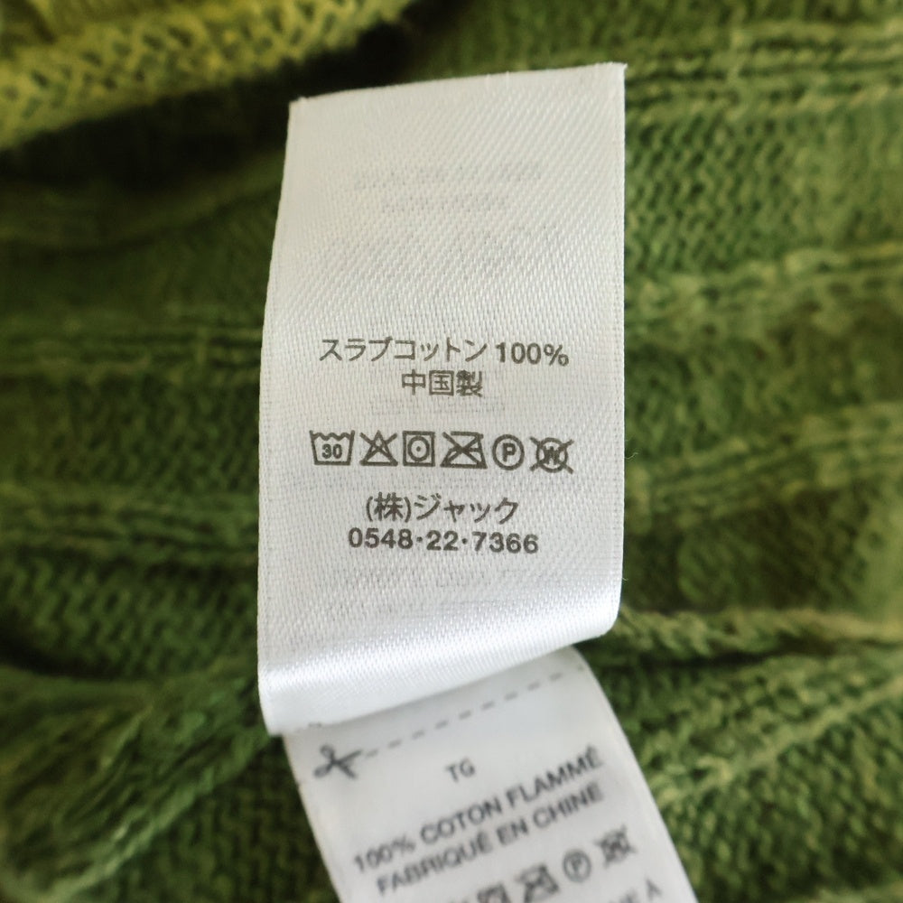 STUSSY(ステューシー) Slub Rib Crew Neck スラブリブ クルーネックニットセーター グリーン 117252