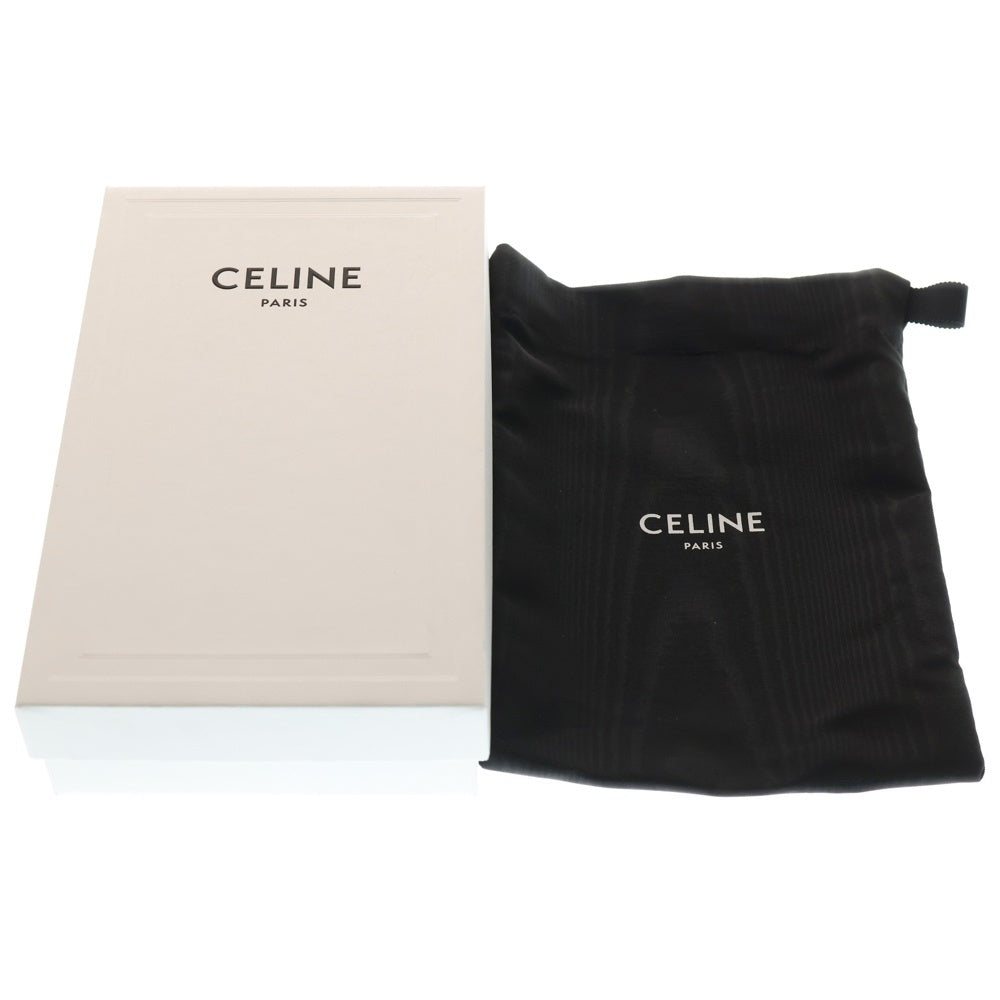 CELINE(セリーヌ) クロコダイル エンボスド カーフスキン レザー ラウンドジップ ロングウォレット 長財布 ブラック 10B553CUV.38SI
