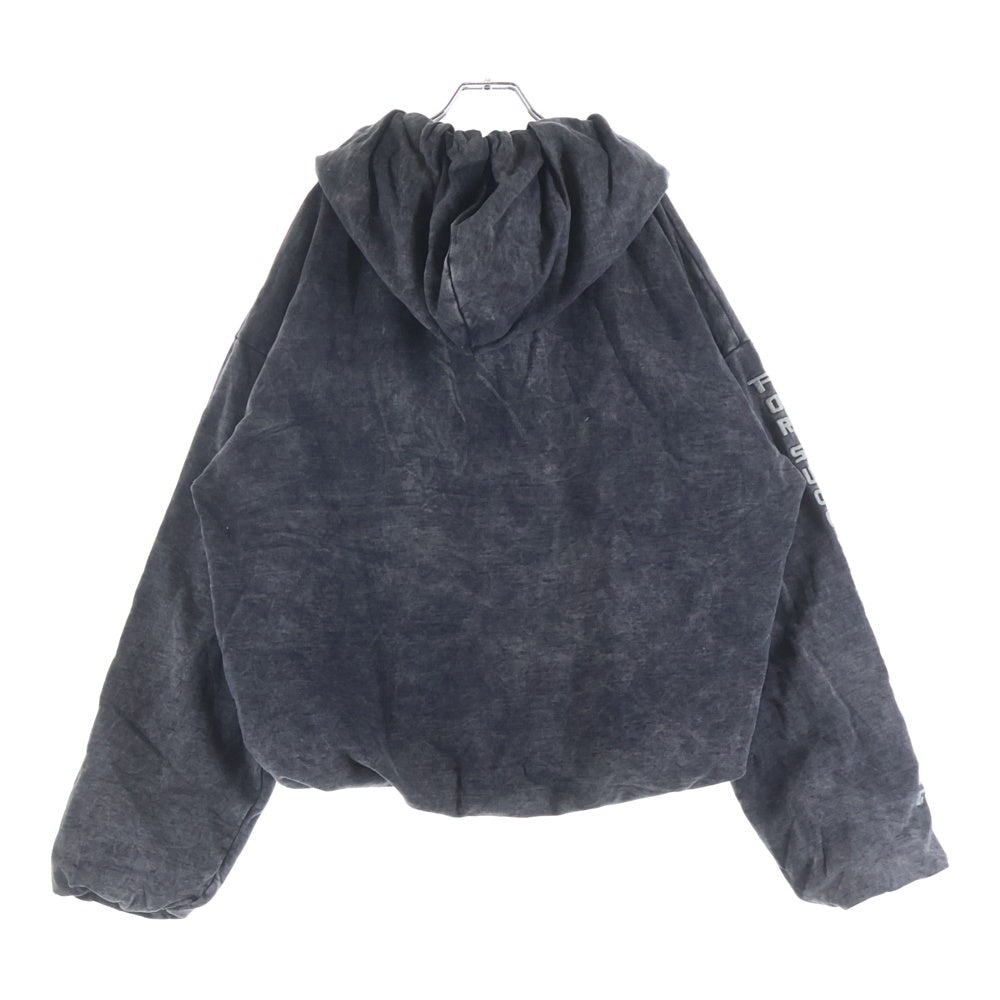 DIESEL(ディーゼル) S-FISHY ブリーチ加工 スウェットプルオーバーパーカー ブラック A15941