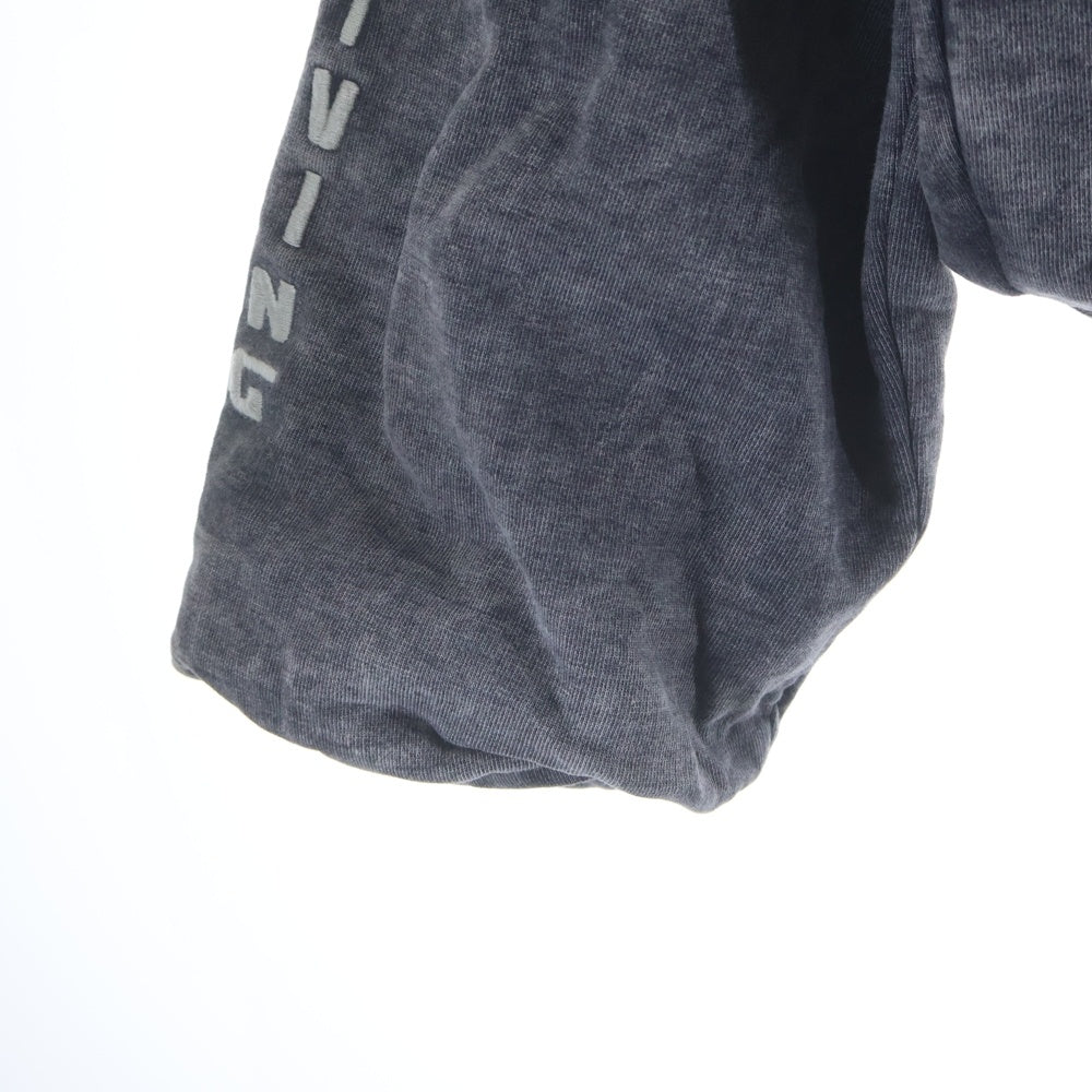 DIESEL(ディーゼル) S-FISHY ブリーチ加工 スウェットプルオーバーパーカー ブラック A15941