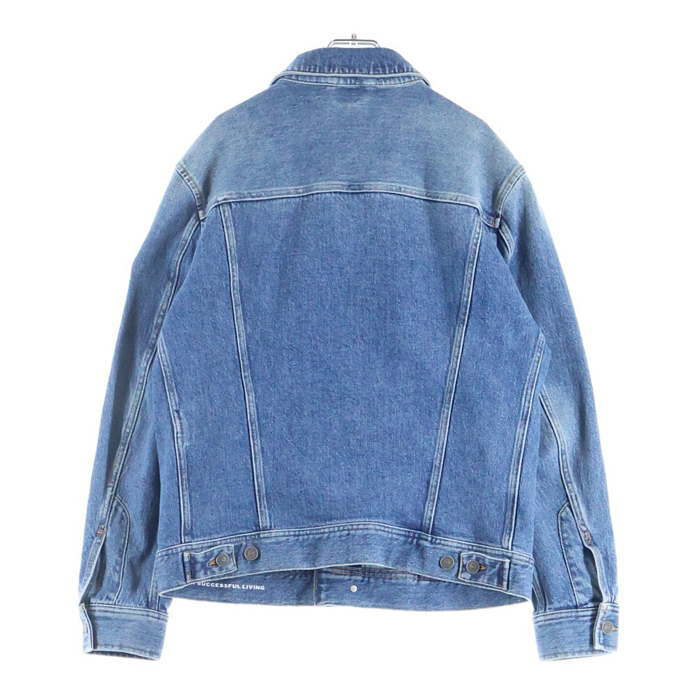DIESEL(ディーゼル) D-BARCY-FSC アーム メタルロゴプレート デニム トラッカージャケット インディゴ A10847