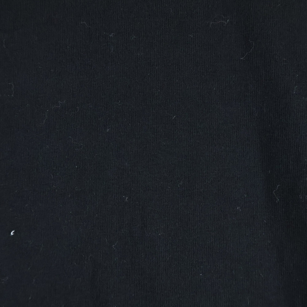 DIESEL(ディーゼル) T-JUST-LS-SLITS-N2 アームフロッキープリント ロングスリーブ 長袖Tシャツカットソー ブラック A12272