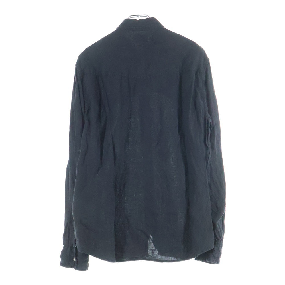 DIESEL(ディーゼル) S-PLAN-X D刺繍 ボタンダウン 長袖シャツ ブラック A10588