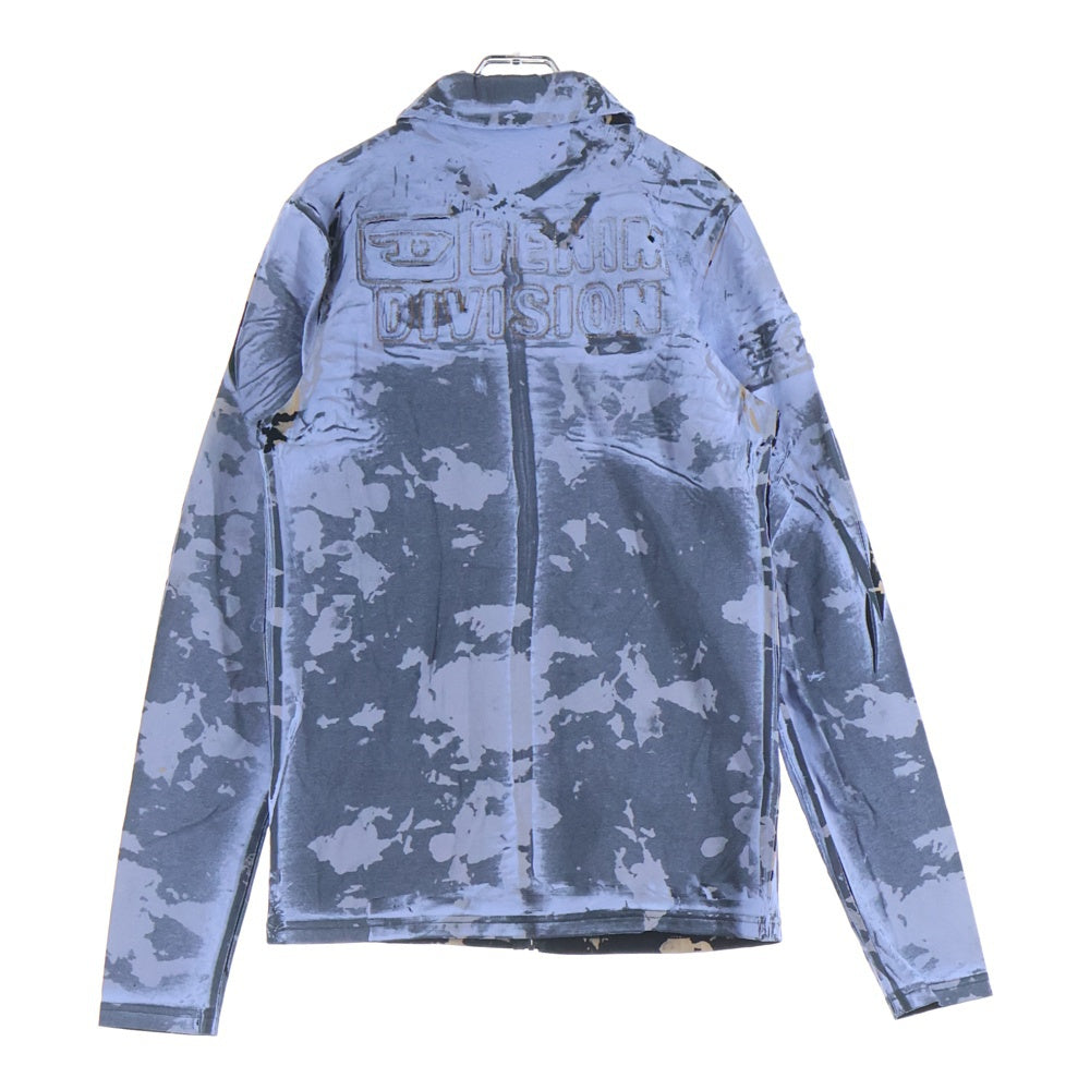DIESEL(ディーゼル) 24SS S-CORSE-P1 カモ柄 ジップアップ 長袖シャツ ブルー A13616