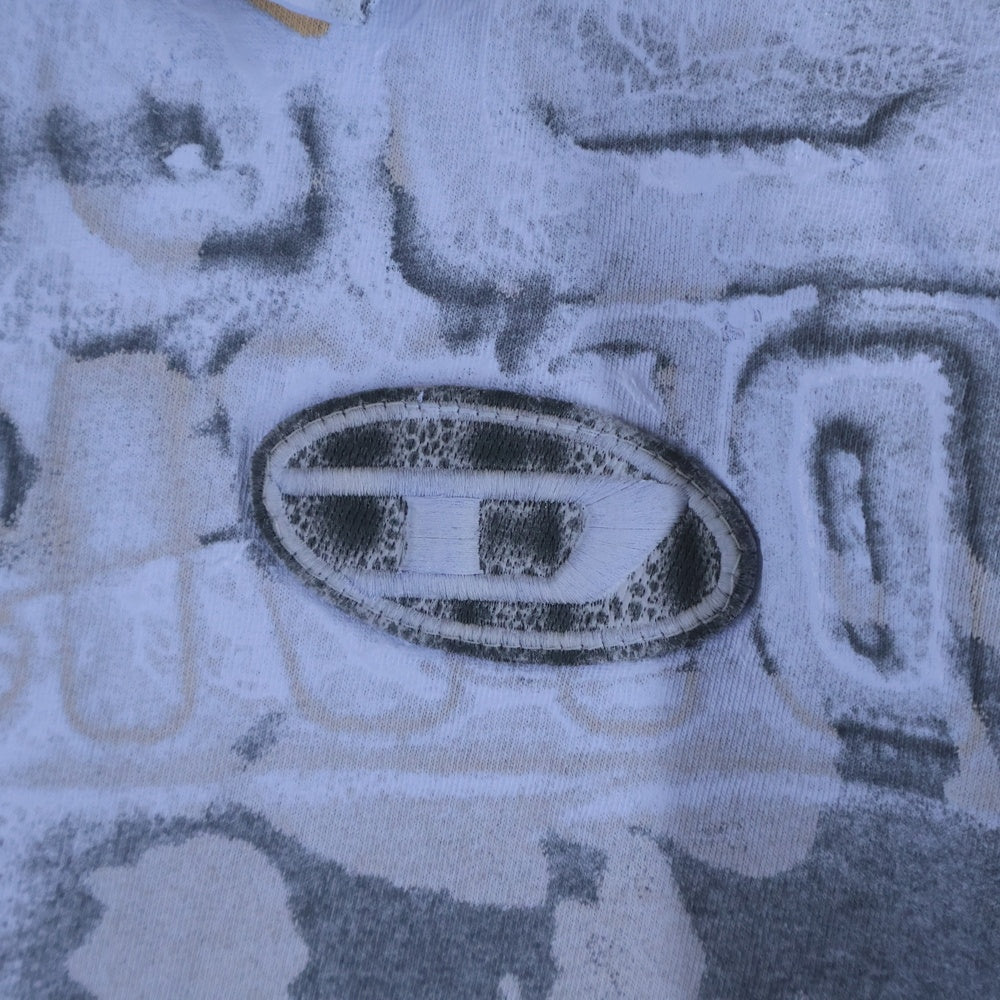 DIESEL(ディーゼル) 24SS S-CORSE-P1 カモ柄 ジップアップ 長袖シャツ ブルー A13616