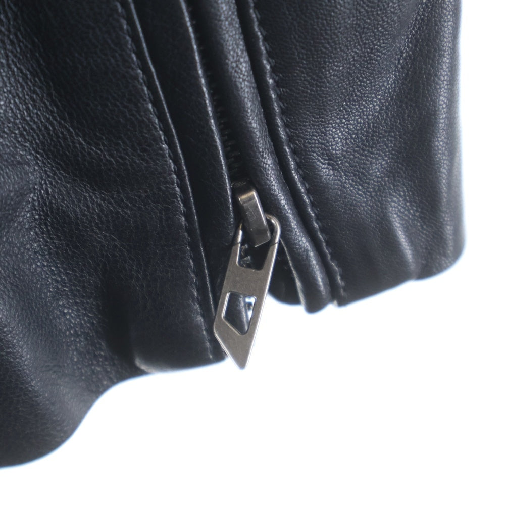 DIESEL(ディーゼル) L-GAST ガスト ユーティリティ ポケット ジップアップ レザージャケット ブラック A16658