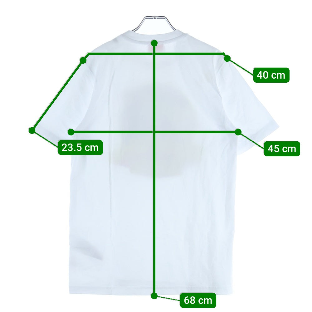 DIESEL(ディーゼル) T-JUST-L20 アースプリント クルーネック半袖Tシャツカットソー ホワイト A11048