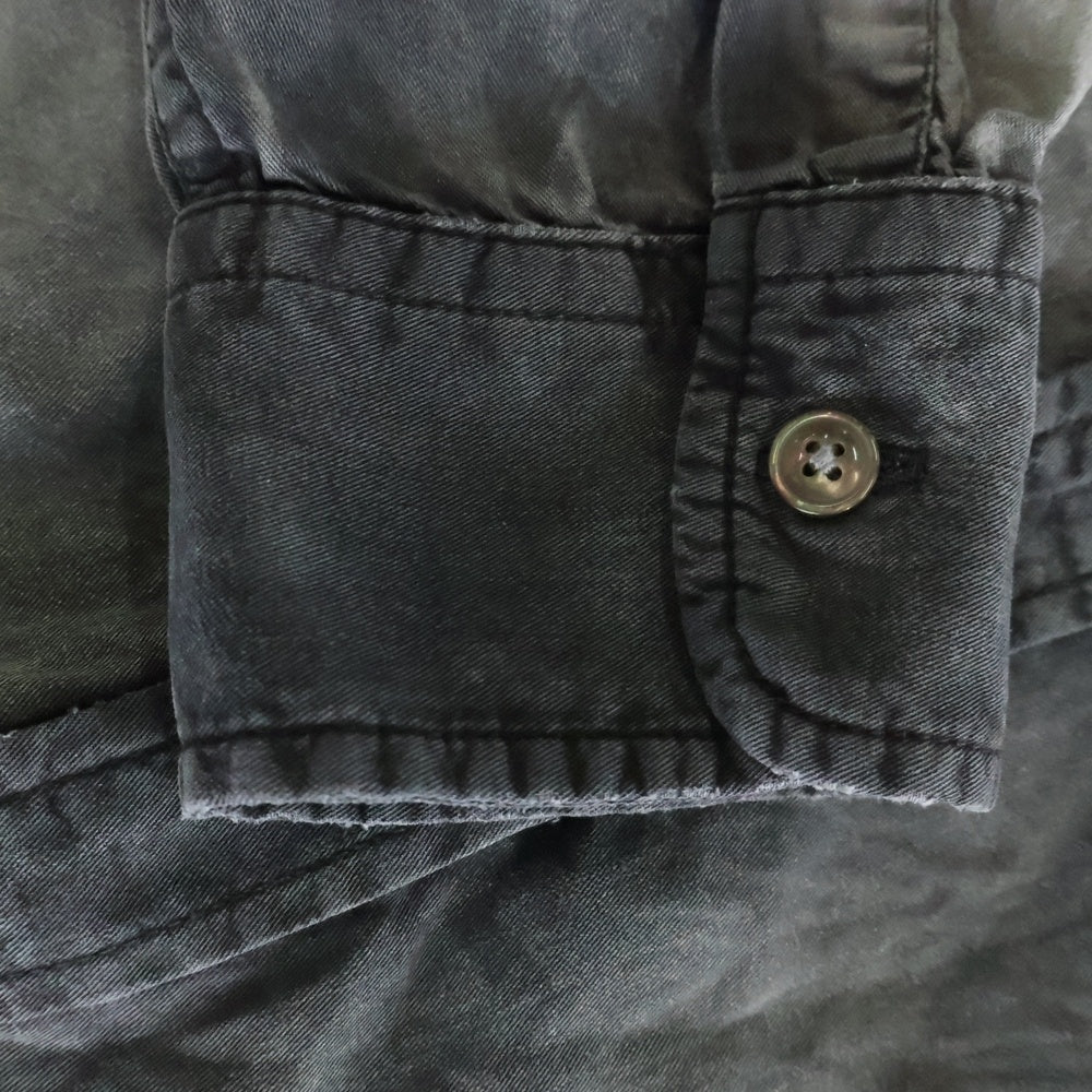 DIESEL(ディーゼル) S-UMBE-TREAT ガーメントダイ加工 レーヨン 長袖シャツ グレー A08543