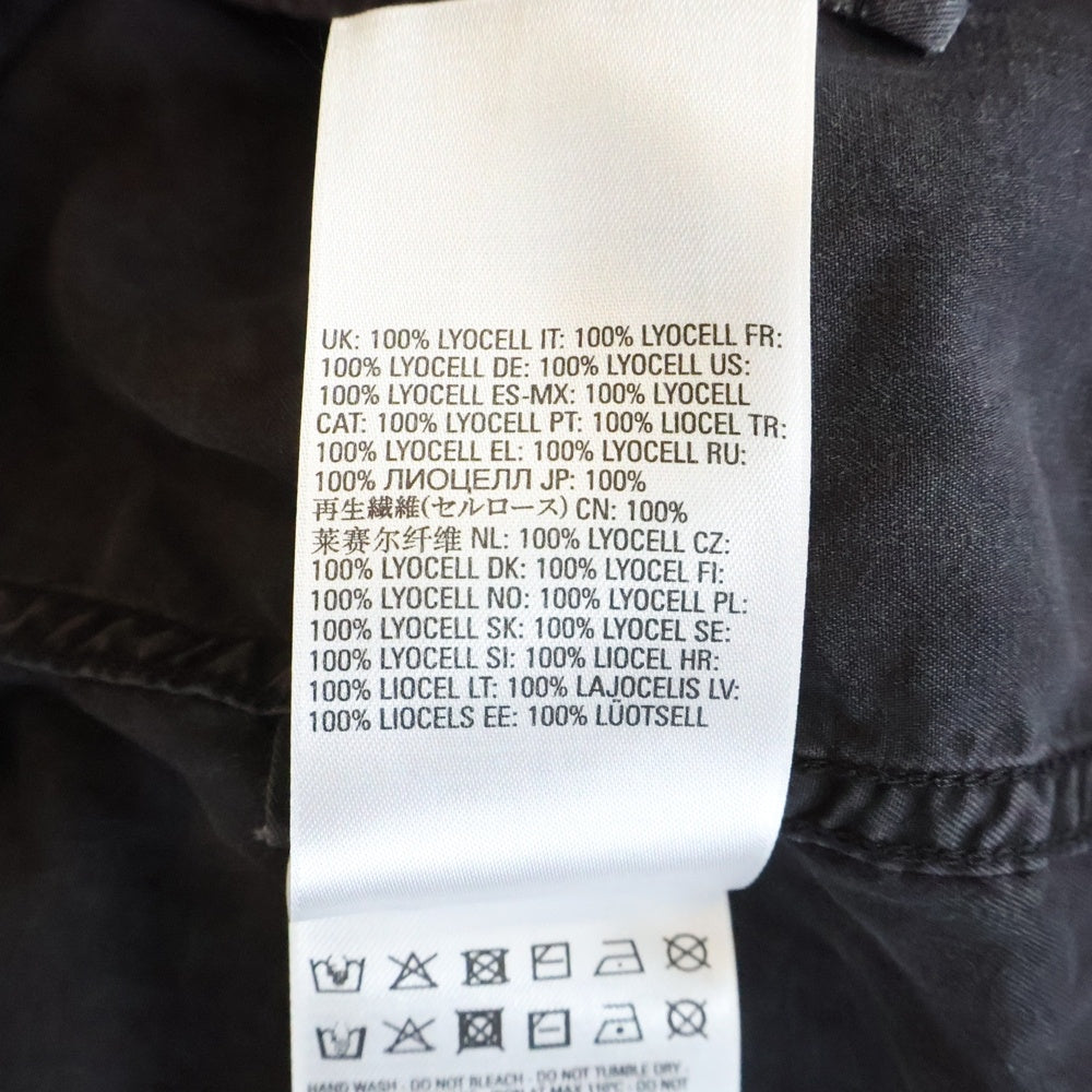 DIESEL(ディーゼル) S-UMBE-TREAT ガーメントダイ加工 レーヨン 長袖シャツ グレー A08543