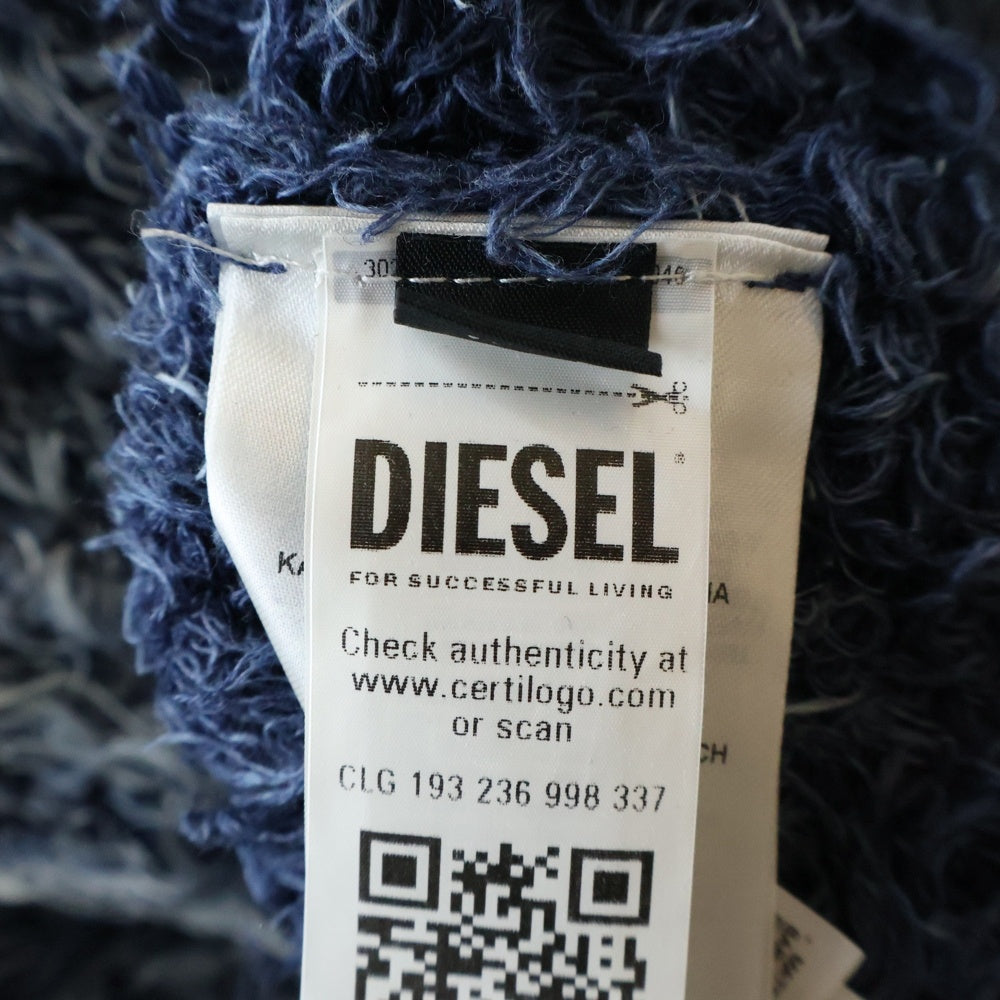 DIESEL(ディーゼル) K-DAMON インターシャ プルオーバー ニットセーター ブルー A16569