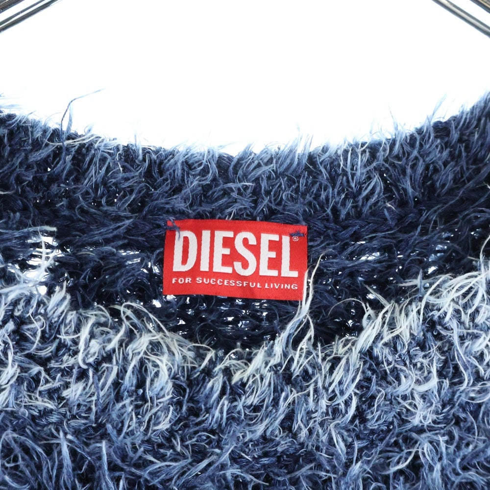 DIESEL(ディーゼル) K-DAMON インターシャ プルオーバー ニットセーター ブルー A16569