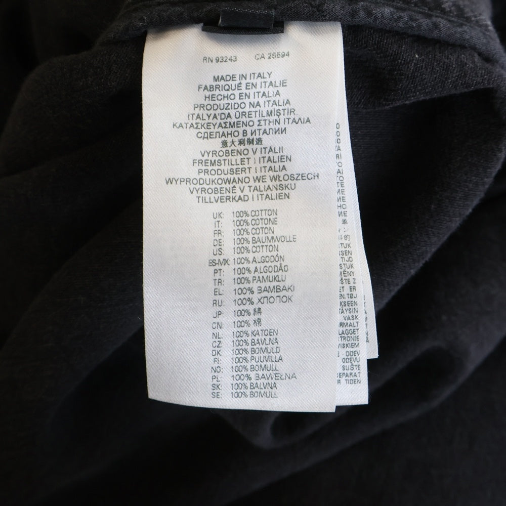 DIESEL(ディーゼル) D-DELIRIOUS ダブルブレスト デニム トレンチコート ブラック A03873