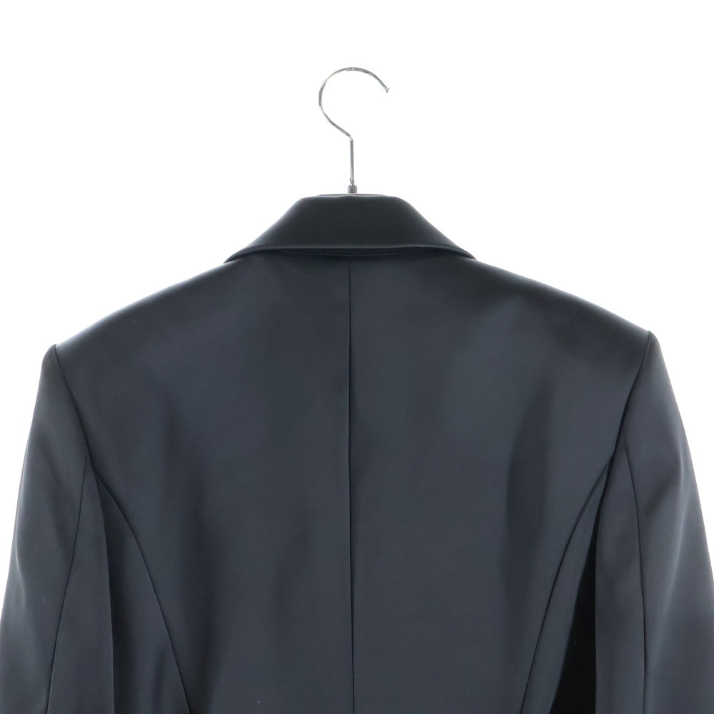 ALEXANDER WANG(アレキサンダーワン) ダブルブレスト ベルト付き サテン テーラードジャケット ブラック レディース
