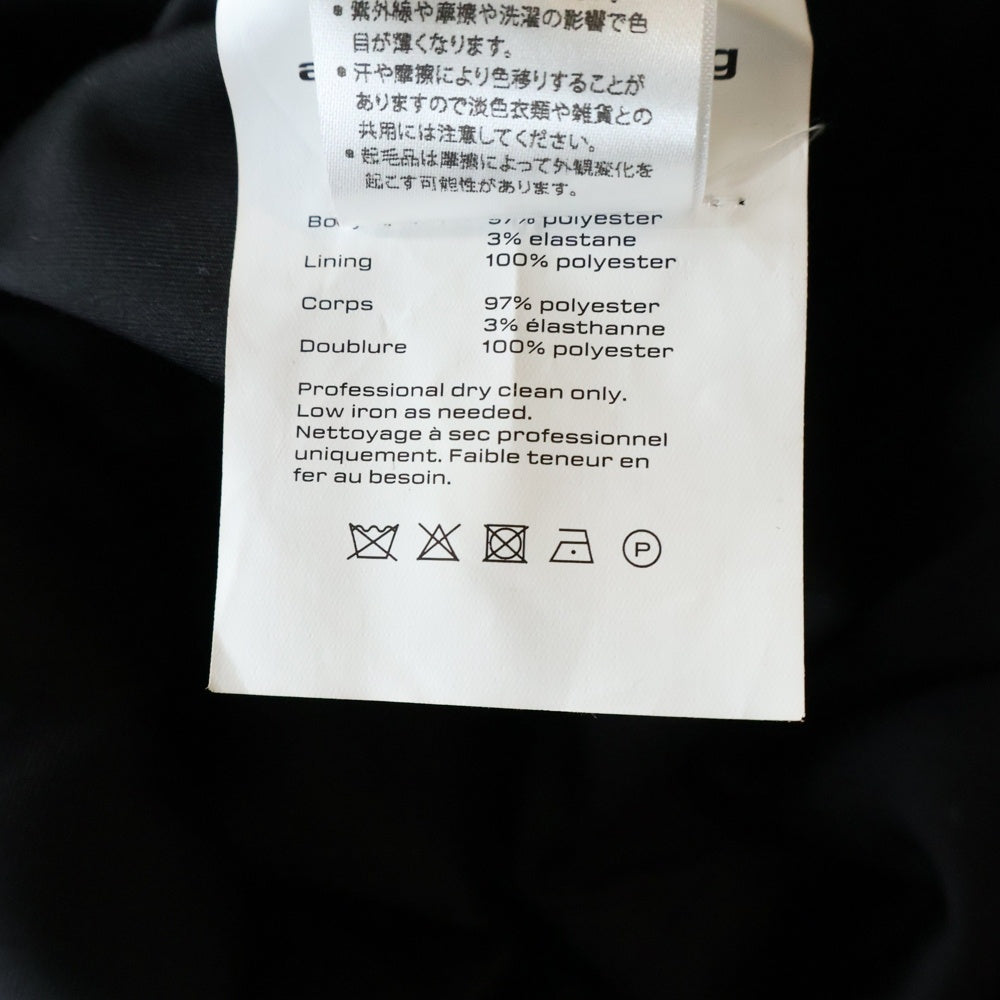 ALEXANDER WANG(アレキサンダーワン) ダブルブレスト ベルト付き サテン テーラードジャケット ブラック レディース