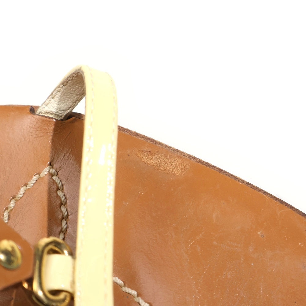 LOUIS VUITTON(ルイヴィトン) モノグラムフラワー ウェッジソール サンダル ブラウン/ホワイト レディース