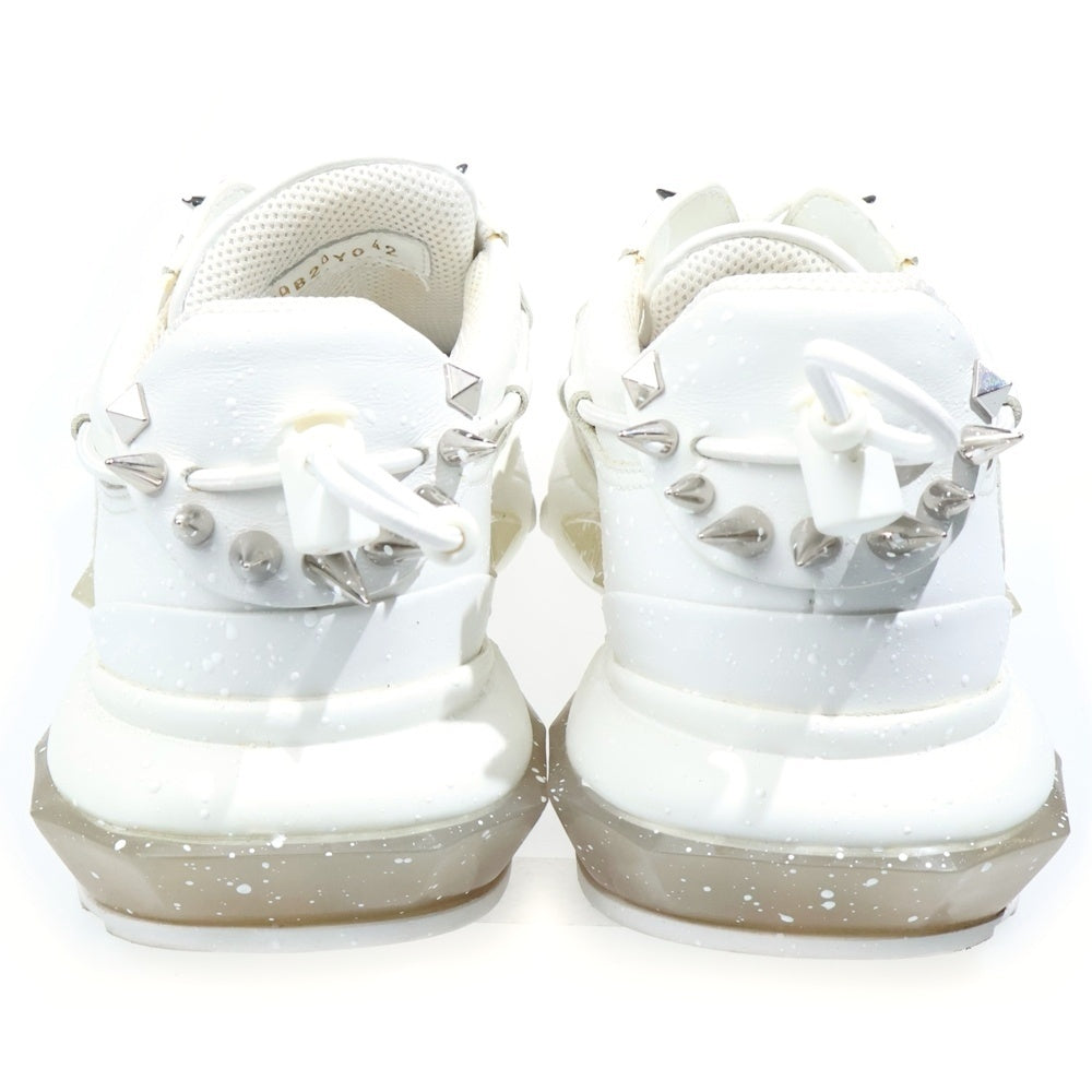 VALENTINO GARAVANI(ヴァレンチノガラヴァーニ) バウンス レザー ローカットスニーカー ホワイト MQB20Y042