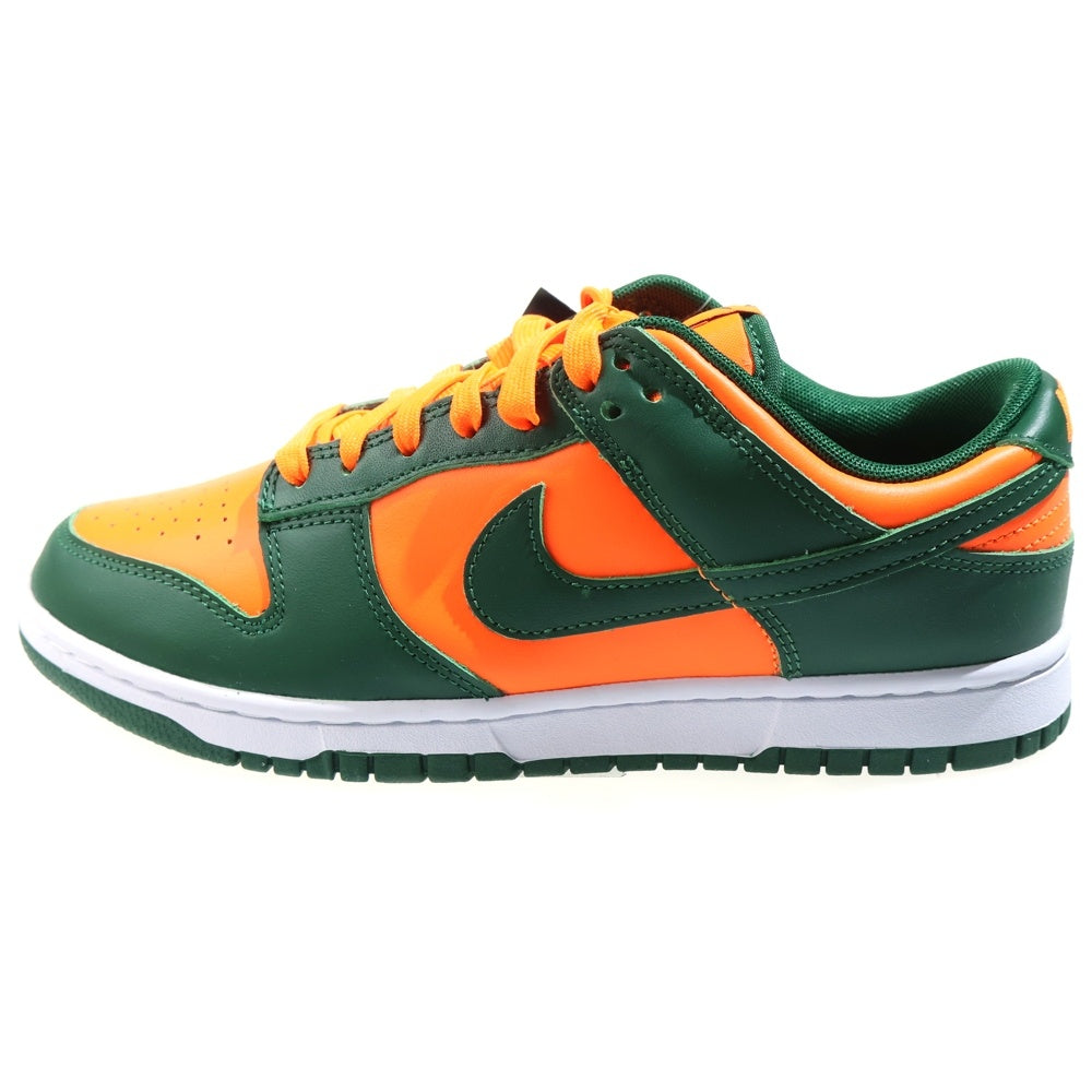 NIKE(ナイキ) DUNK LOW RETRO GORGE GREEN/TOTAL ORANGE-WHITE ナイキ ダンク レトロ マイアミ ゴージグリーン ローカットスニーカー US8.5/26.5cm DD1391-300