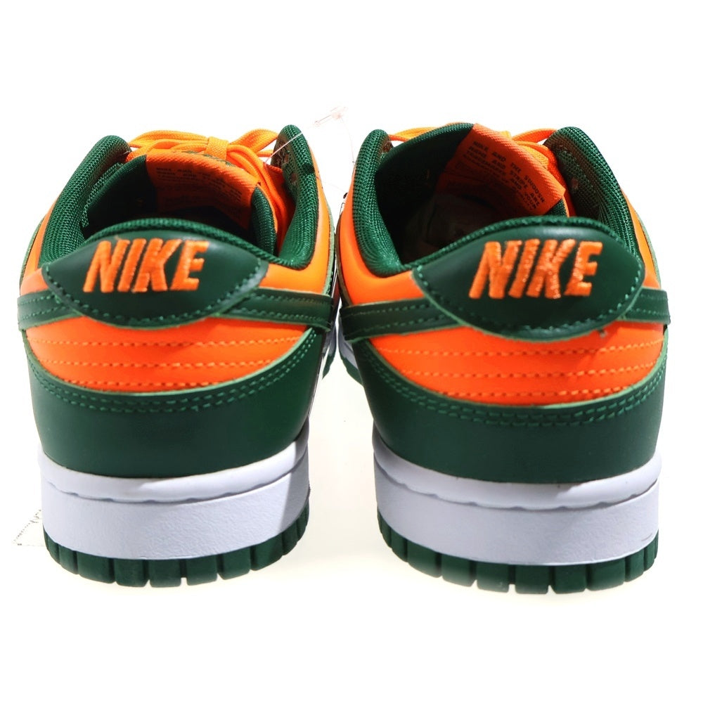 NIKE(ナイキ) DUNK LOW RETRO GORGE GREEN/TOTAL ORANGE-WHITE ナイキ ダンク レトロ マイアミ ゴージグリーン ローカットスニーカー US8.5/26.5cm DD1391-300
