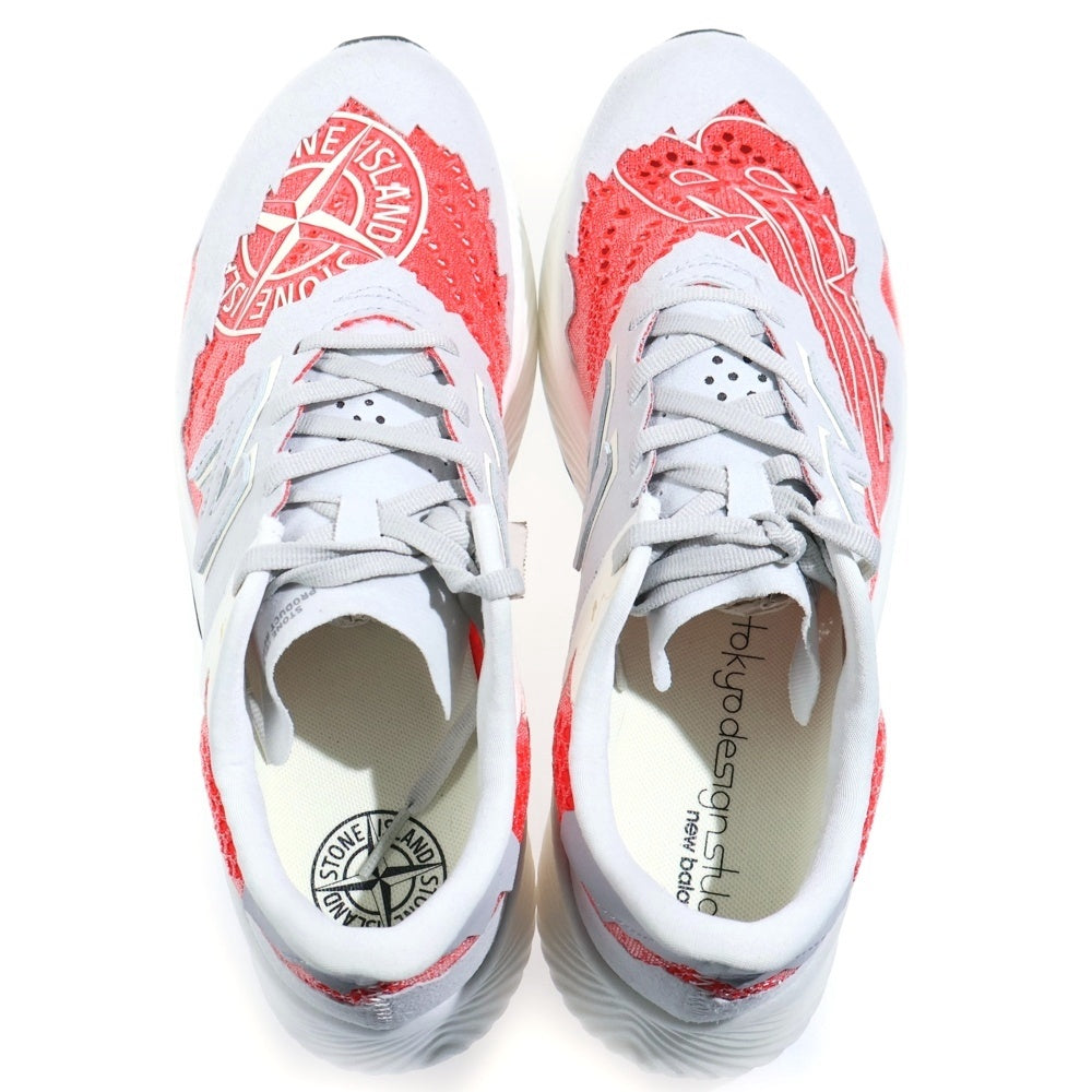 New Balance(ニューバランス) ×Stone Island ×tokyo design studio MSRCELST ストーンアイランド 東京デザインスタジオ ローカットスニーカー グレー/レッド US8.5/26.5cm
