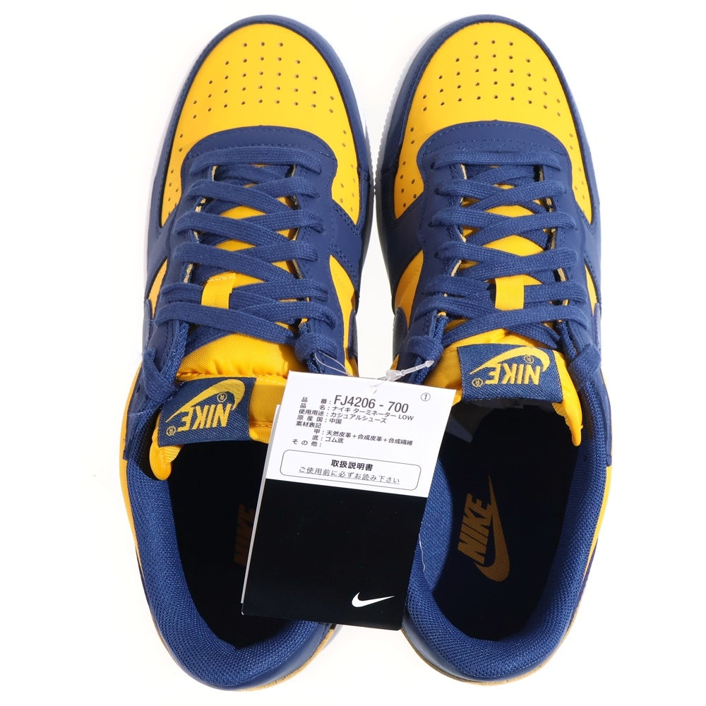 NIKE(ナイキ) TERMINATOR LOW MICHIGAN ターミネーター ミシガン ローカットスニーカー イエロー/ネイビー US9/27cm FJ4206-700