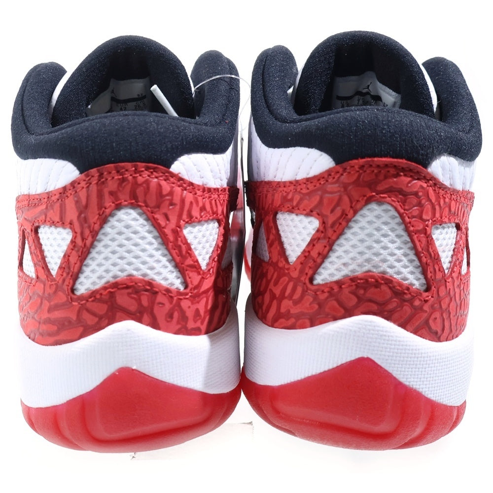 NIKE(ナイキ) AIR JORDAN 11 RETRO LOW IE エアジョーダン11 レトロ ローカットスニーカー ホワイト/レッド US8.5/26.5cm 919712-101
