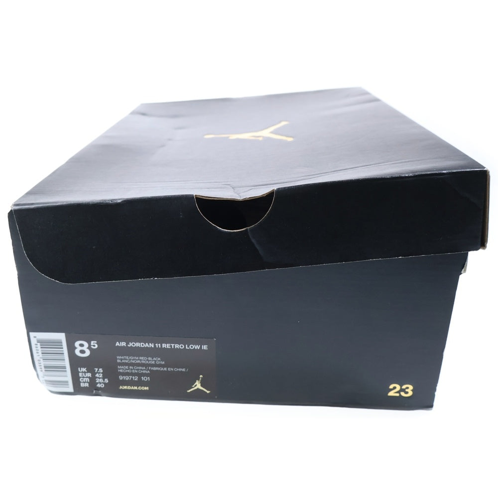 NIKE(ナイキ) AIR JORDAN 11 RETRO LOW IE エアジョーダン11 レトロ ローカットスニーカー ホワイト/レッド US8.5/26.5cm 919712-101