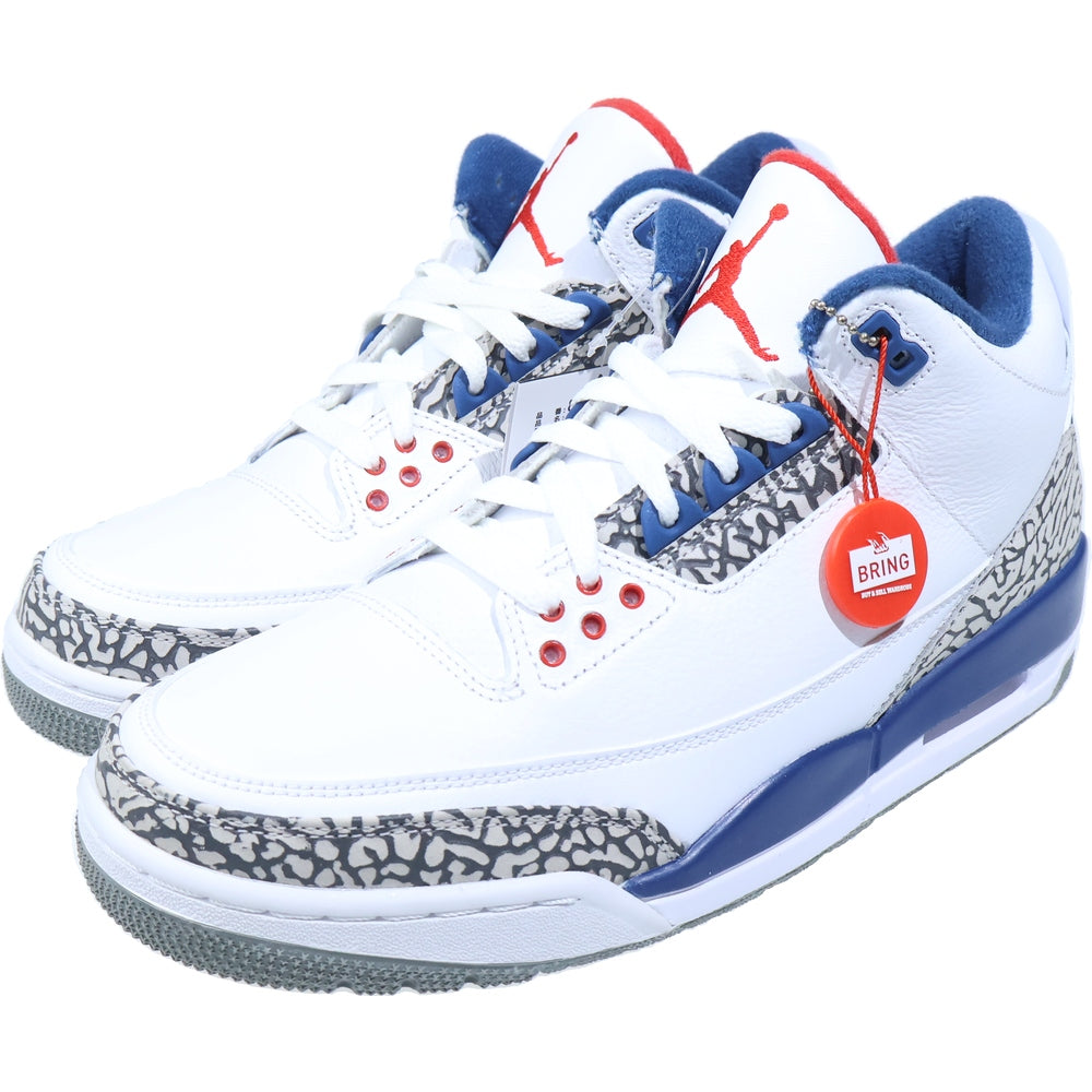 NIKE(ナイキ) AIR JORDAN 3 RETRO エアジョーダン3 レトロ トゥルー ブルー ハイカットスニーカー ホワイト/ブルー US9/27cm 854262-106