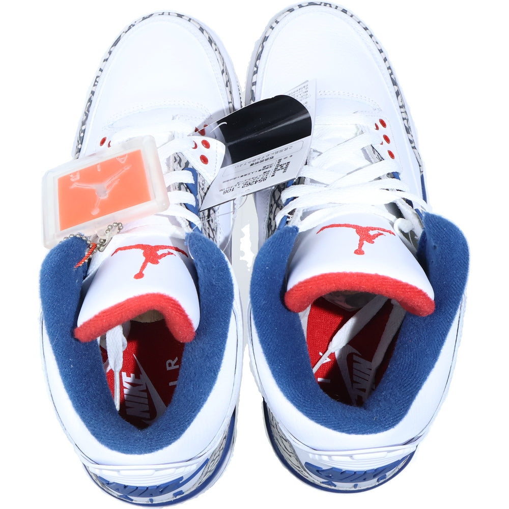 NIKE(ナイキ) AIR JORDAN 3 RETRO エアジョーダン3 レトロ トゥルー ブルー ハイカットスニーカー ホワイト/ブルー US9/27cm 854262-106