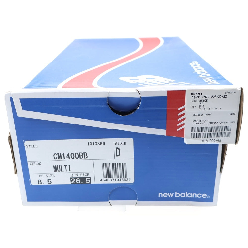 New Balance(ニューバランス) ×BEAMS CM1400BB 40TH ANNIVERSARY EDITION ビームス 40周年 スウェードレザー ローカットスニーカー ベージュ US8.5/26.5cm