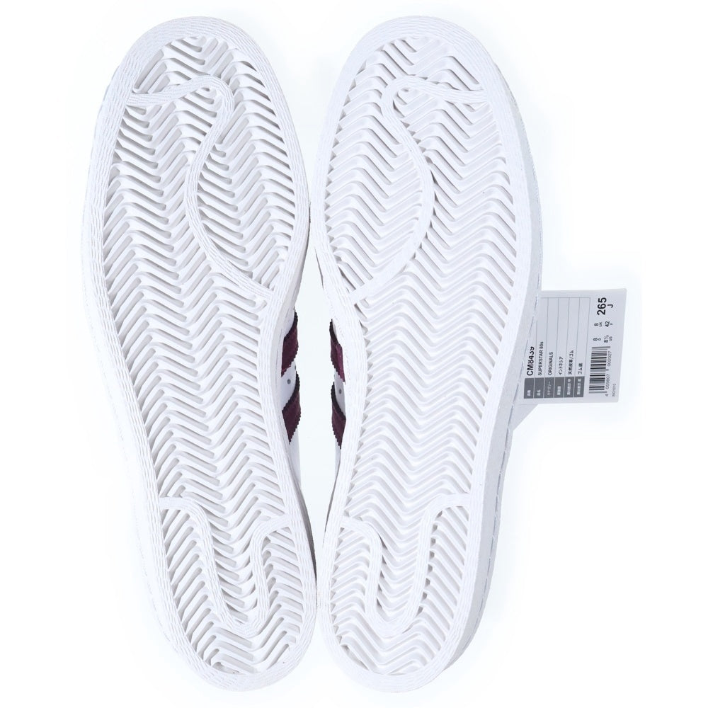 adidas(アディダス) SUPERSTAR 80S スーパースター ローカットスニーカー ホワイト US8.5/26.5cm CM8439