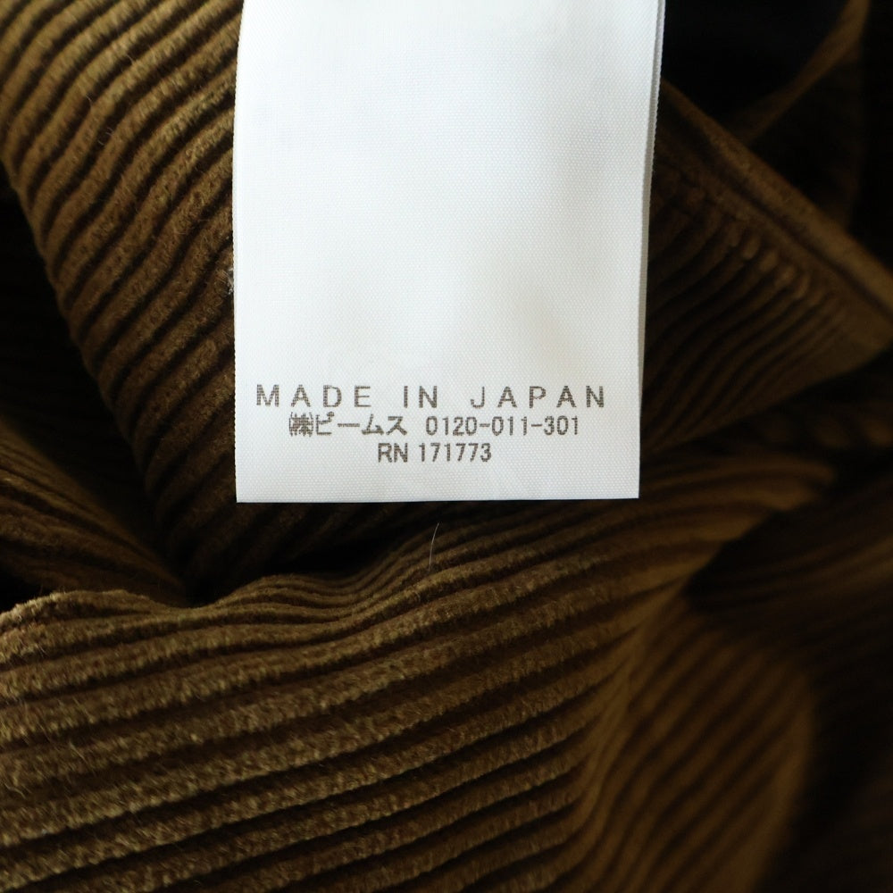 STUDIO NICHOLSON(スタジオニコルソン) 25AW ×BEAMS ALVY DOUBLE PLEAT PANT ビームス 2タック プリーツ コーデュロイ パンツ ブラウン 38-23-0335-564