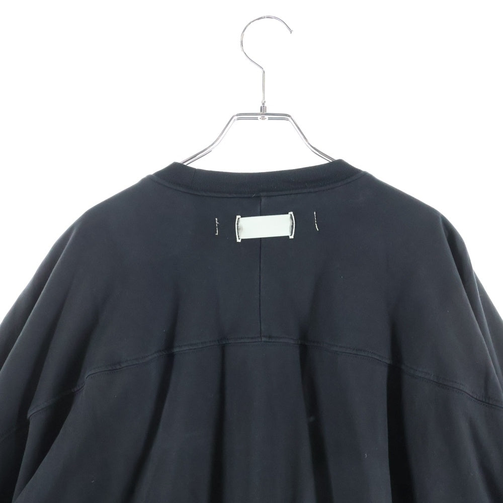 NVL-GARDE (エヌヴィエル ガルド) BASIC T SHIRT コットン オーバーサイズ 七分袖 半袖Tシャツ ブラック