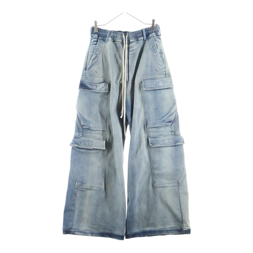 DRKSHDW(ダークシャドウ) 24AW DOUBLE CARGO JUMBO BELAS ダブルカーゴ ジャンボベラ ワイドデニムパンツ インディゴ DU02D2398-SKY