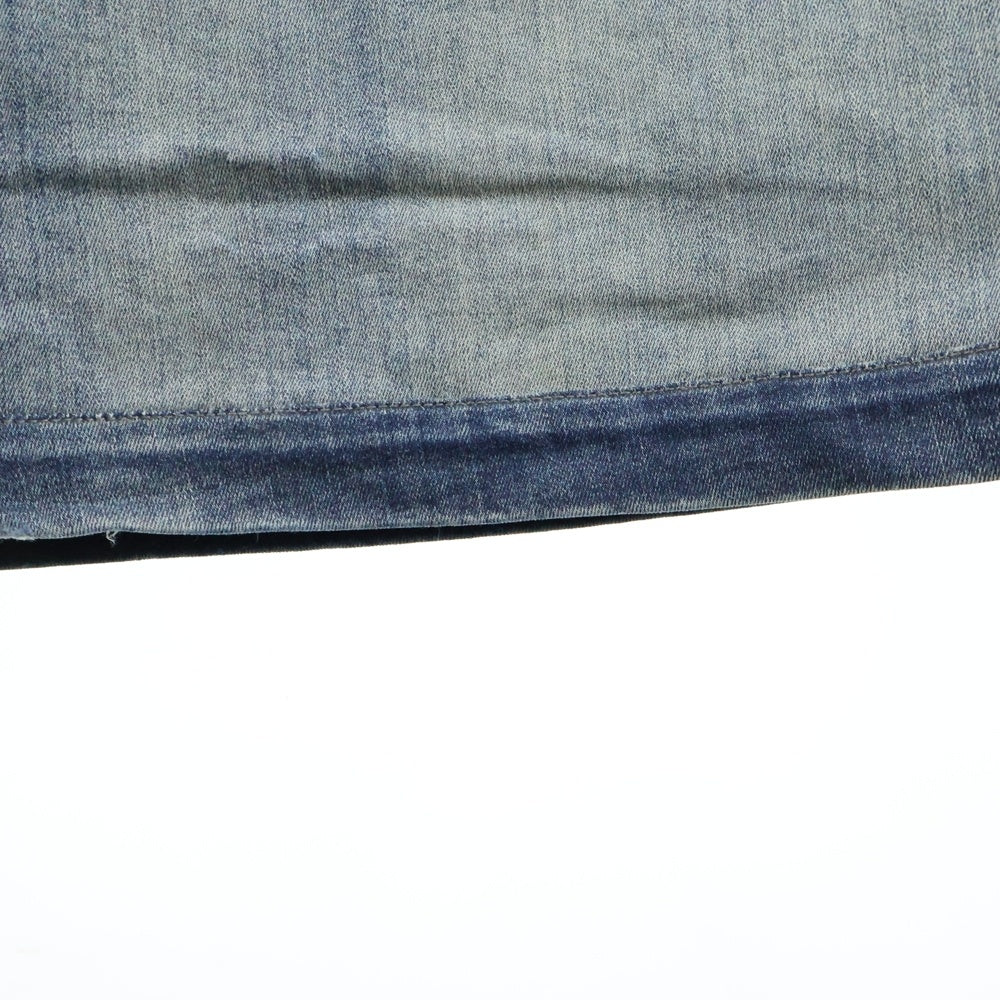 DRKSHDW(ダークシャドウ) 24AW DOUBLE CARGO JUMBO BELAS ダブルカーゴ ジャンボベラ ワイドデニムパンツ インディゴ DU02D2398-SKY