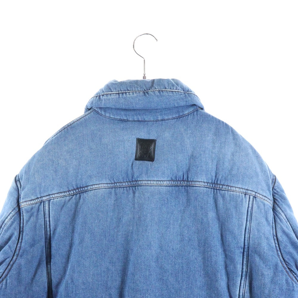 LOEWE(ロエベ) 22AW PADDED DENIM JACKET パテッド デニム トラッカージャケット インディゴ H526Y50X09