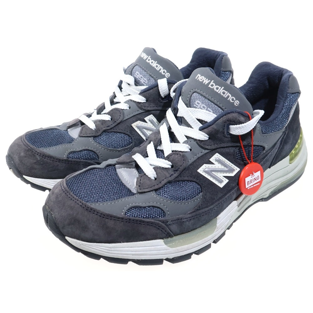 New Balance(ニューバランス) M992GG スウェードレザー メッシュ ローカットスニーカー グレー US8.5/26.5cm