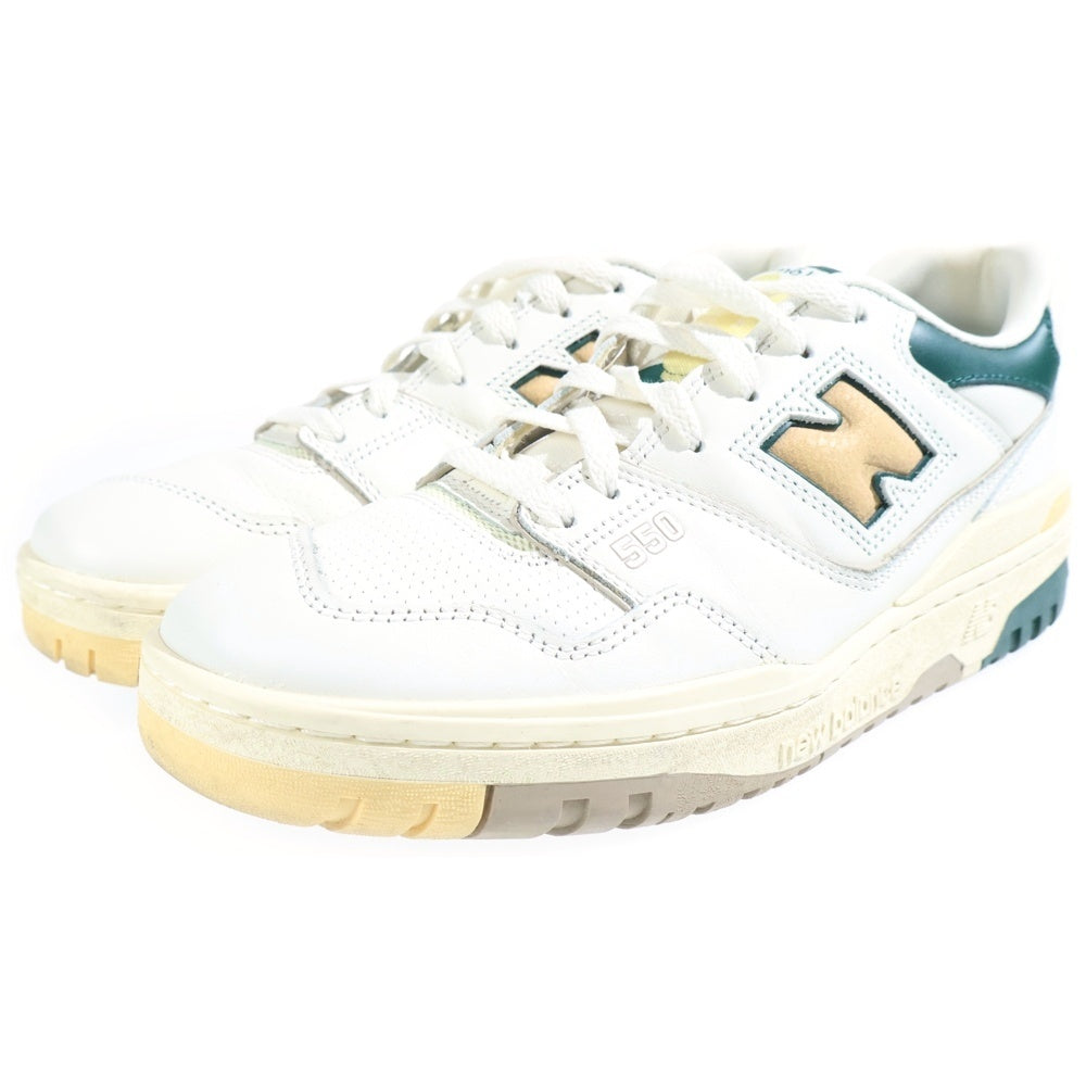 New Balance(ニューバランス) BB550A2 ×Aime Leon Dore P550 Yellow エメレオンドレ ローカットスニーカー ホワイト US8.5/26.5cm