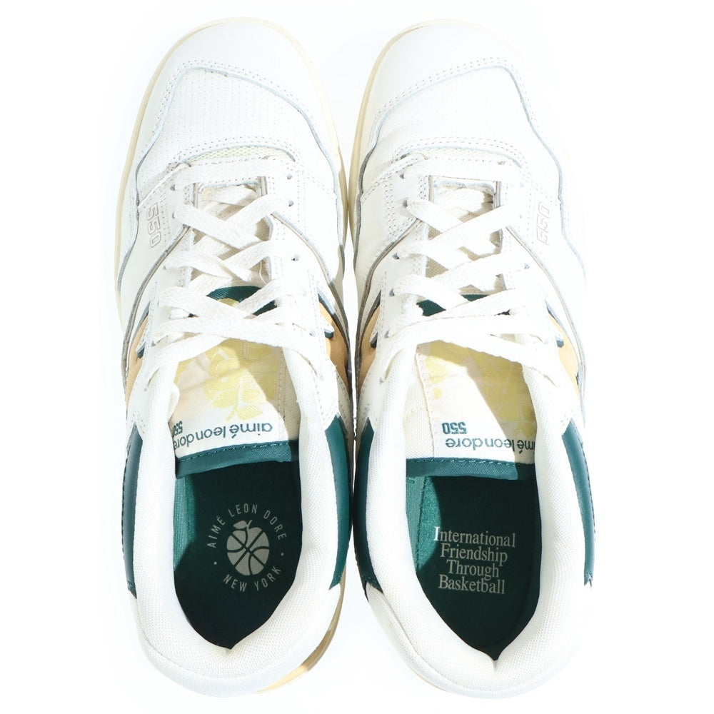 New Balance(ニューバランス) BB550A2 ×Aime Leon Dore P550 Yellow エメレオンドレ ローカットスニーカー ホワイト US8.5/26.5cm