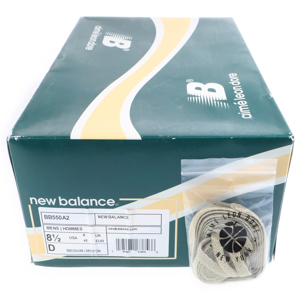New Balance(ニューバランス) BB550A2 ×Aime Leon Dore P550 Yellow エメレオンドレ ローカットスニーカー ホワイト US8.5/26.5cm