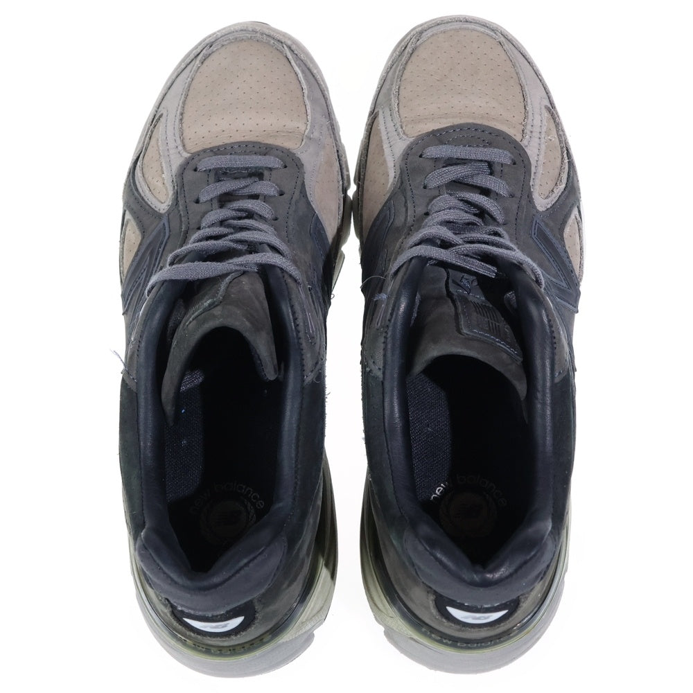 New Balance(ニューバランス) M990FEG4 990V4 ヌバックレザー ローカットスニーカー ブラック/グレー US8.5/26.5cm