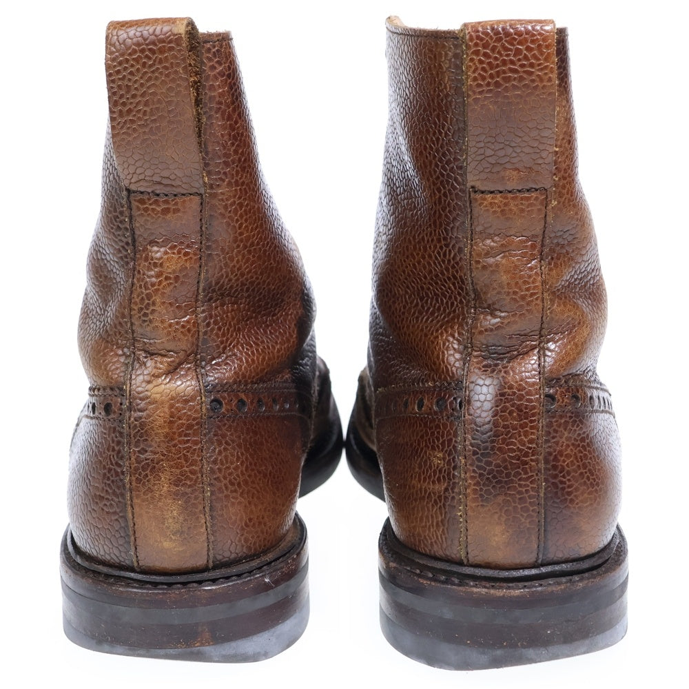 Crockett&Jones(クロケットアンドジョーンズ) ISLAY アイラ ウィングチップ レザー レースアップ カントリーブーツ ブラウン 5666RS-99B